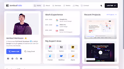 Portfolio Website for Jembut Harisson