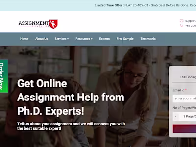 SEO Optimization for The Assignment Helpline