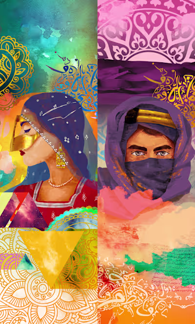 Code Voyage portrait Illustrations