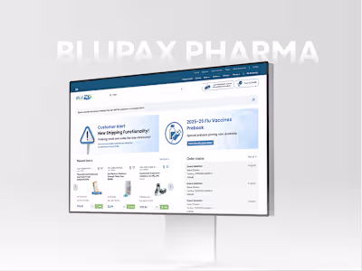 Ui/Ux Design for BluPax Web App
