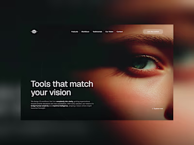 Would this hero section grab your attention? 👇 Made the ima...