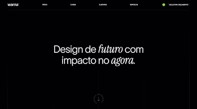 Wama Web Design Agency with focus in Framer | www.wama.com.br