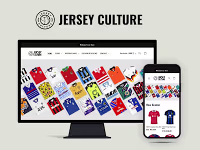 Custom Shopify Store Design for Jersey Culture