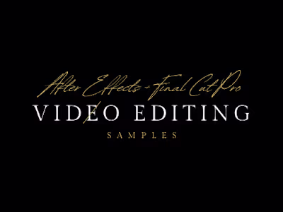 Video Editing Portfolio