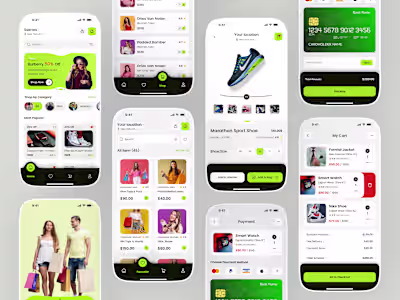 E-Commerce Shopping Mobile App UI/UX