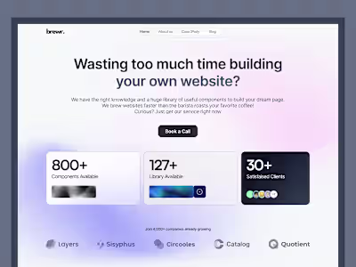 Landing Page UI Design