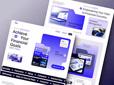 Ease-Financial Firm Landing Page Design ✧Figma✧