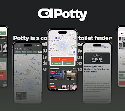 Potty: A Toilet Finder Concept App