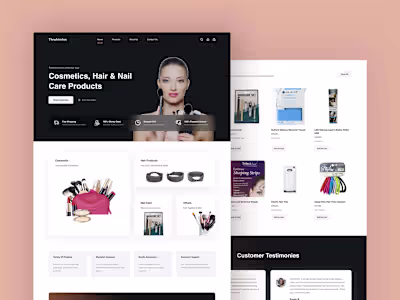 Thruhiminc Products Store - eCommerce Concept Design