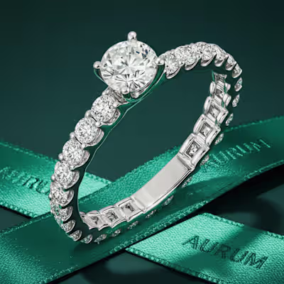 AURUM — Emerald Satin Macro Ring Shot A deep emerald luxury ...