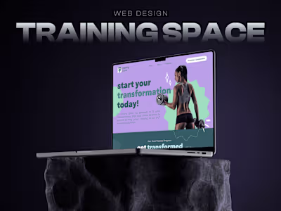 Training Space Website UI Design :: Behance