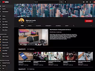 Youtube UI Clone Project (3 Pages)