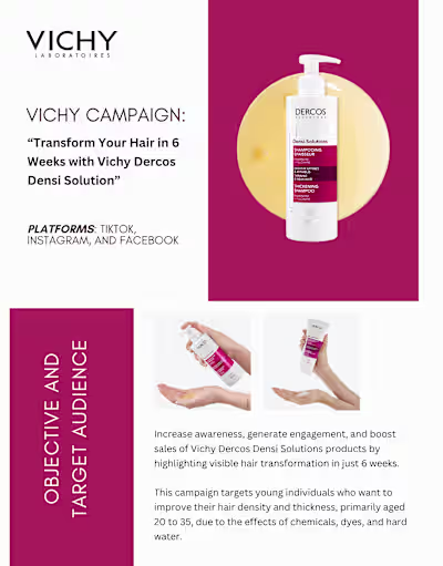 Vichy Dercos Densi Solutions Campaign - UK :: Behance