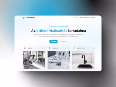 Website Design for HydroSpirit – Water Purification Solutions