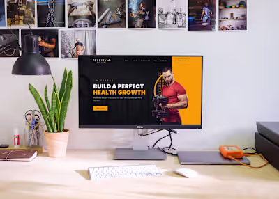 Webflow Homepage Design for a Gym