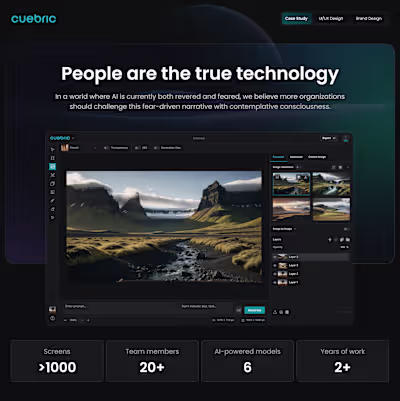 ✨ Cuebric UI. From Concept to Camera