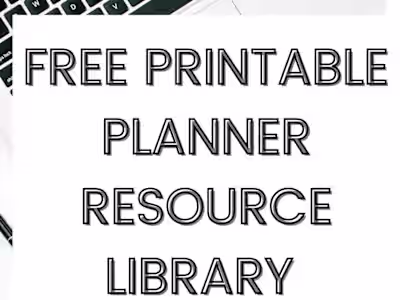 Free Printable Planner Inserts To Get Your Life Organized! 