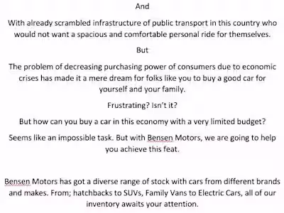 "Crafting Compelling Content: Copywriting Project for Brand"