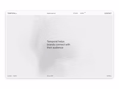 Temporal - Portfolio & Agency Website