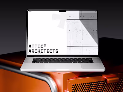 Attic - Brutalist Framer template for Studios