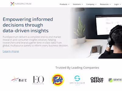 Pure Spectrum - A MarketPlace Survey WebApp