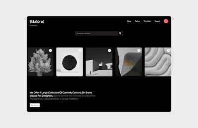 Galore - Curated gallery of on brand visuals