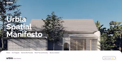 Urbia ID - Architect Studio Website