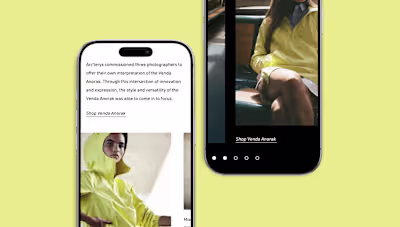 Arc’teryx Venda Anorak Landing Page Design