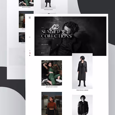 Masimmo Dutti UI Product landing page