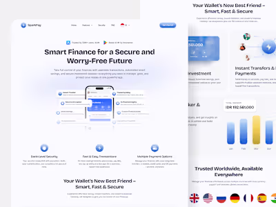 SparkPay – FinTech Landing Page
