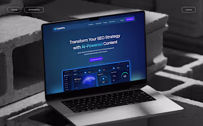 OptiWrite | SaaS UI UX Design