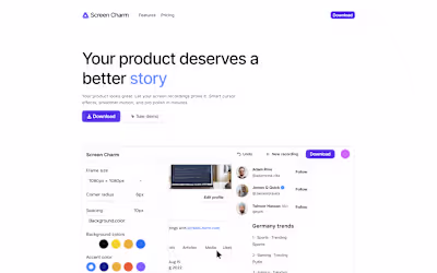 Screen Charm Website Redesign