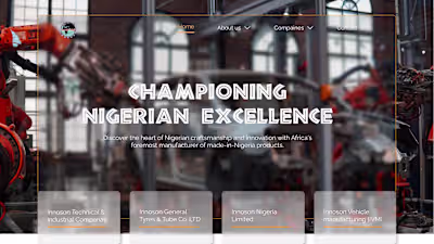 Innoson Website Redesign