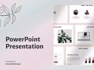 Pro Presentation Designer Creating Visually Stunning & Impactful