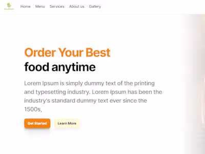 Interactive Landing Page