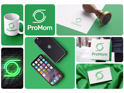 ProMom Brand Design This design stems from a future mum hold...