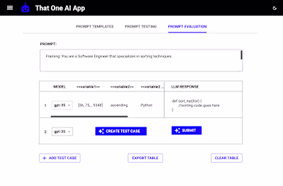 Designing and building an GenAI prompt evaluation tool