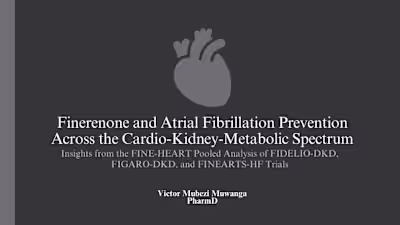 Finerenone and Atrial Fibrillation Prevention Across the Cardio…