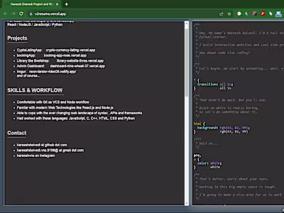 Animated CV