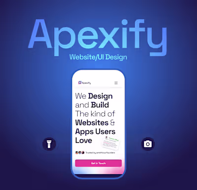 Apexify Website UI Design