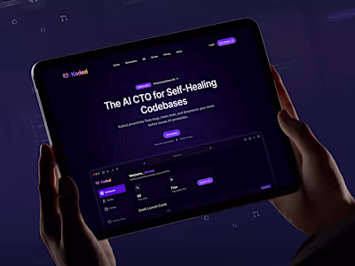 A UX design for Kodezi Cloud