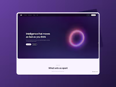 Nexus AI Landing Page Design