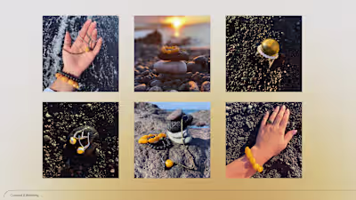 Amber Jewelry Creative Concept