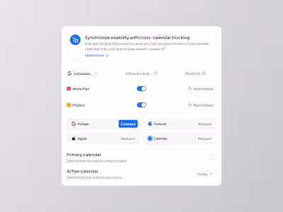 Calendar Booking | Design Component