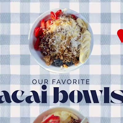 acai bowl collage