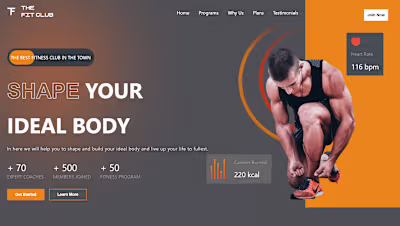 The Fit Club Gym Website