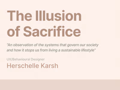 The Illusion of Sacrifice.