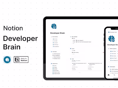 Notion Developer Brain: A Second Brain for Developer