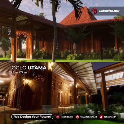 3D Traditional Indonesian Villa Designs