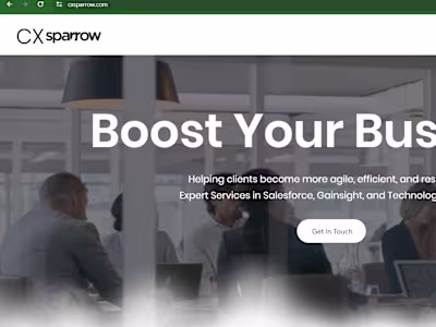 CX Sparrow: Salesforce & Gainsight Services l Business Solutions
